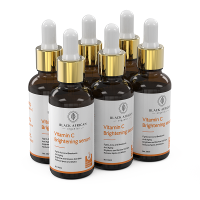 Vitamin C & Hyaluronic Acid Brightening Face Serum | Infused with Melavoid & Squalene, Targeting Acne, Breakouts, & Pigmentation 30ml Bulk Wholesale