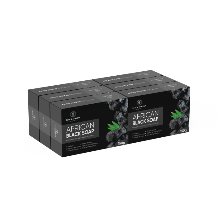 Organic Charcoal Black Soap With Salicylic acid and Niacinamide - Bulk Wholesale